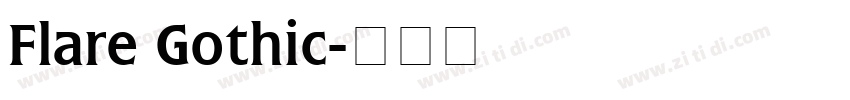 Flare Gothic字体转换